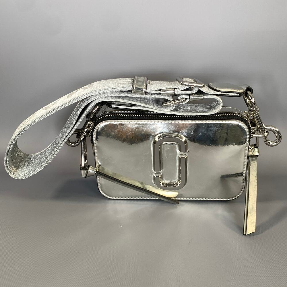 MARC JACOBS SS2016 Silver Metallic Polyurethane Shoulder Bag